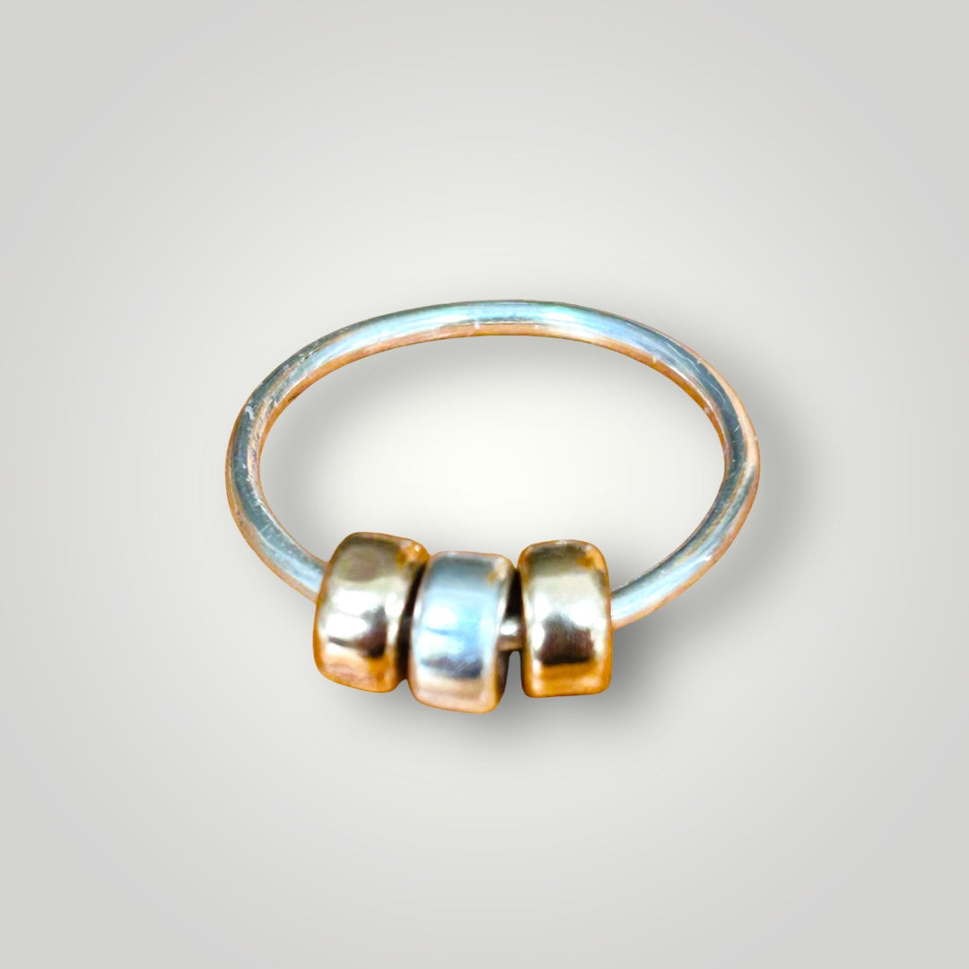 Silver fidget ring
