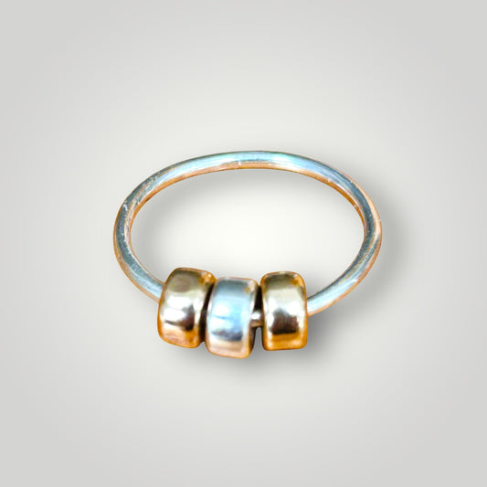 Silver fidget ring